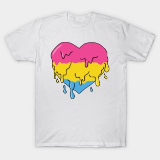 Melting pansexual heart T-Shirt